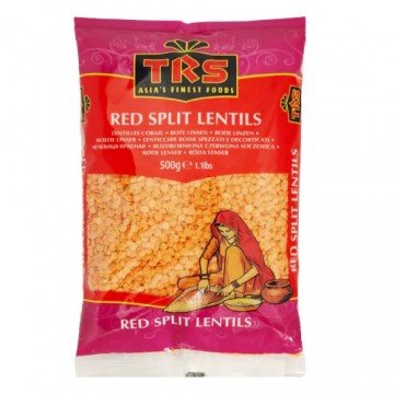 TRS Red Lentils Split Masoor Dall 500 gr - Paaras Indian Grocery